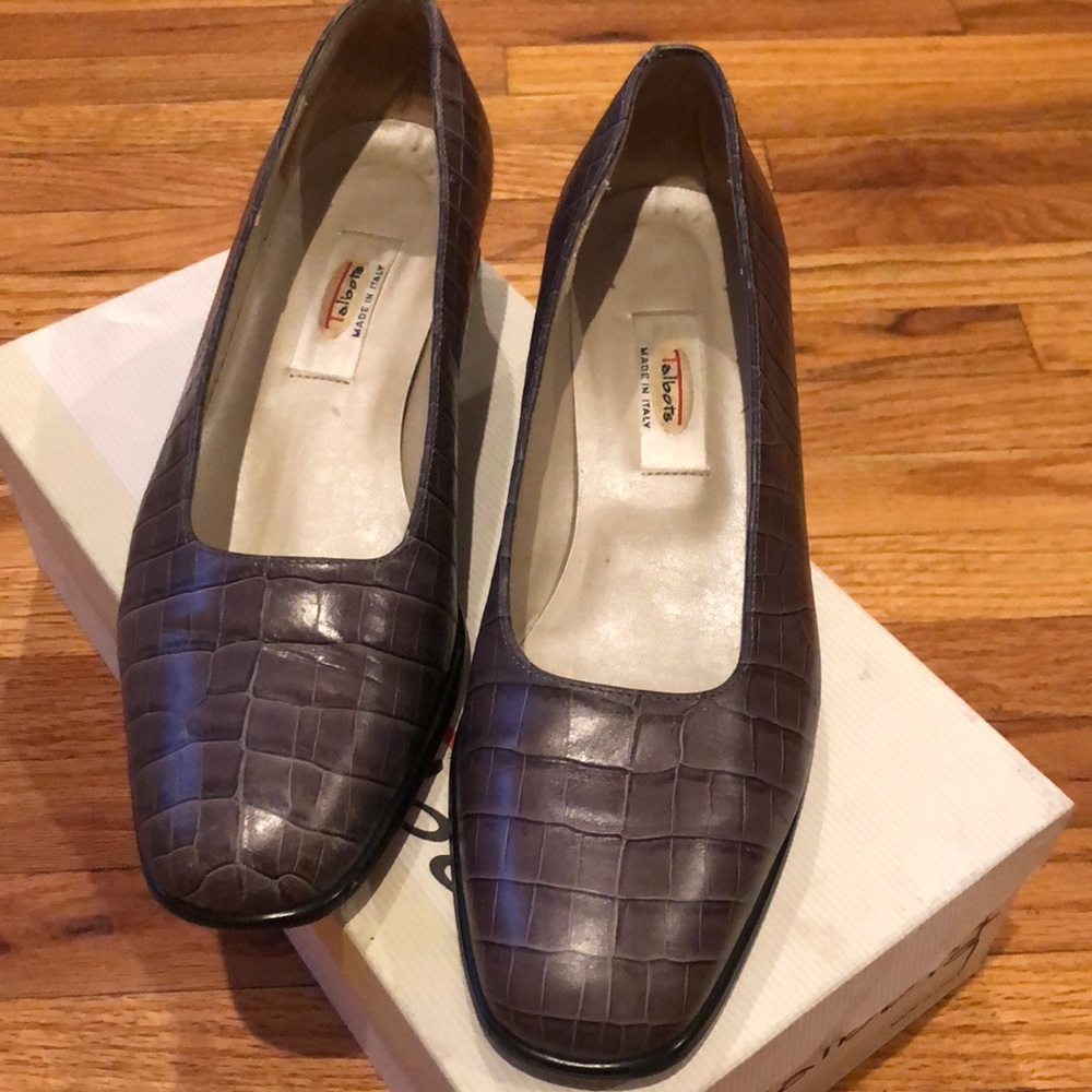 TALBOTS Eugin3 Grey Dress Shoes